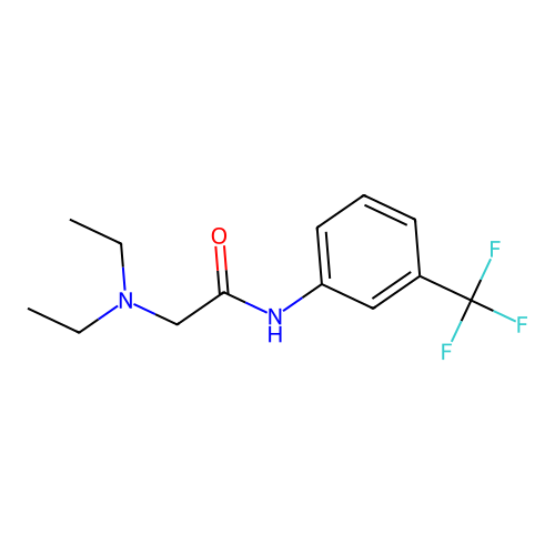 2-(diethylamino)-N-[3-(trifluoromethyl)phenyl]acetamide structure