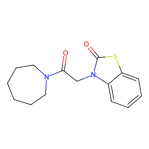 3-[2-(azepan-1-yl)-2-oxoethyl]-1,3-benzothiazol-2(3H)-one structure