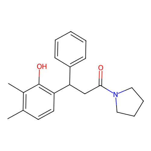 3-(2-Hydroxy-3,4-dimethylphenyl)-3-phenyl-1-(pyrrolidin-1-yl)propan-1-one structure