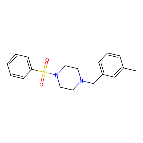 1-(3-Methylbenzyl)-4-(phenylsulfonyl)piperazine structure