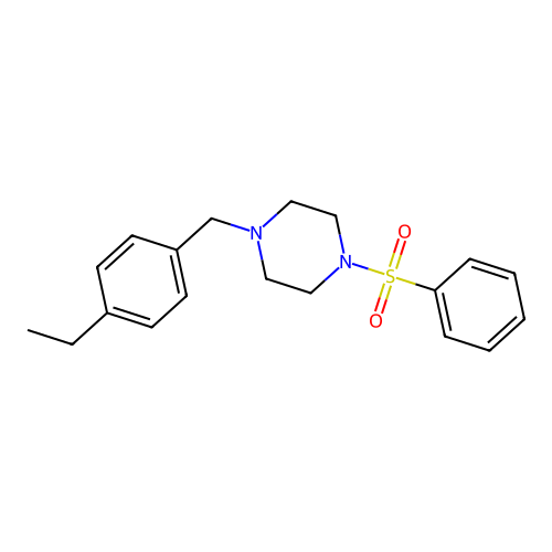 1-(4-Ethylbenzyl)-4-(phenylsulfonyl)piperazine structure