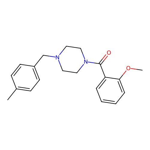 1-(2-Methoxybenzoyl)-4-(4-methylbenzyl)piperazine structure