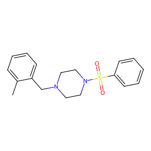 1-(2-Methylbenzyl)-4-(phenylsulfonyl)piperazine structure