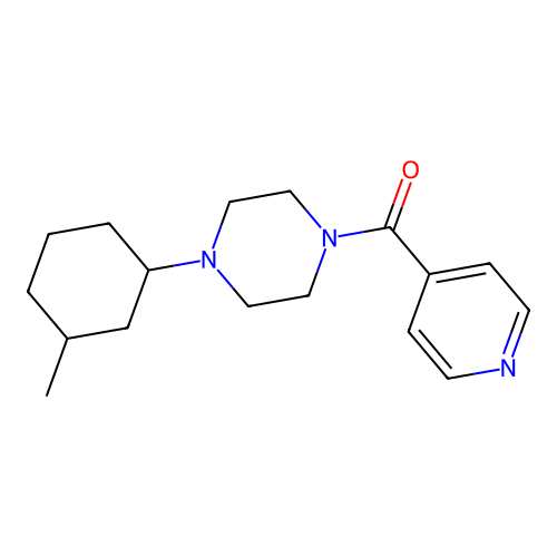 [4-(3-Methylcyclohexyl)piperazin-1-yl](pyridin-4-yl)methanone structure