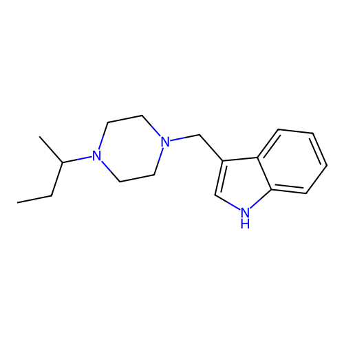 3-{[4-(butan-2-yl)piperazin-1-yl]methyl}-1H-indole structure