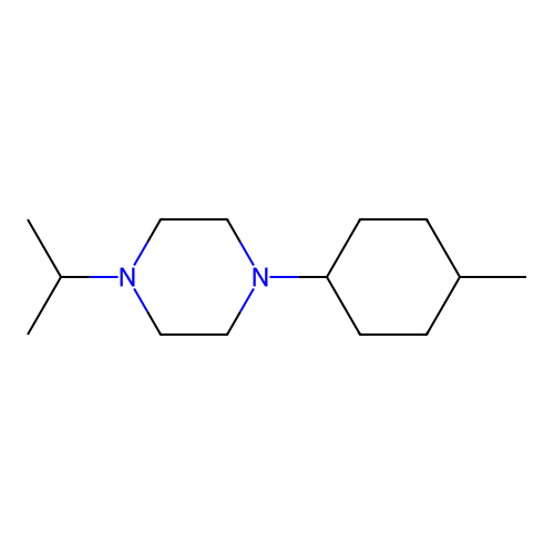 1-(4-Methylcyclohexyl)-4-(propan-2-yl)piperazine structure