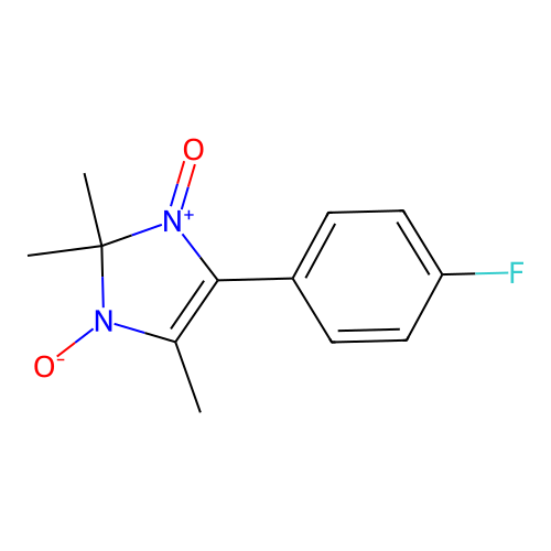 4-(4-fluorophenyl)-2,2,5-trimethyl-2H-imidazole 1,3-dioxide structure
