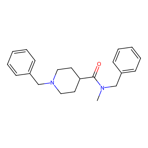 N,1-dibenzyl-N-methylpiperidine-4-carboxamide structure