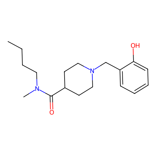 N-butyl-1-(2-hydroxybenzyl)-N-methylpiperidine-4-carboxamide structure