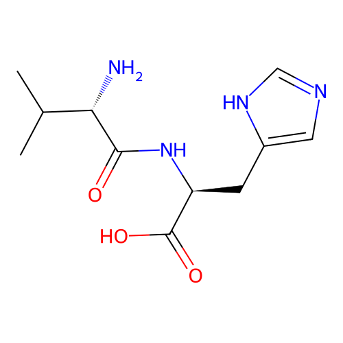 L-valyl-L-histidine structure