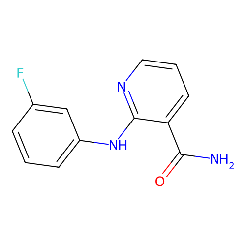 2-(3-氟苯胺基)烟酰胺 structure