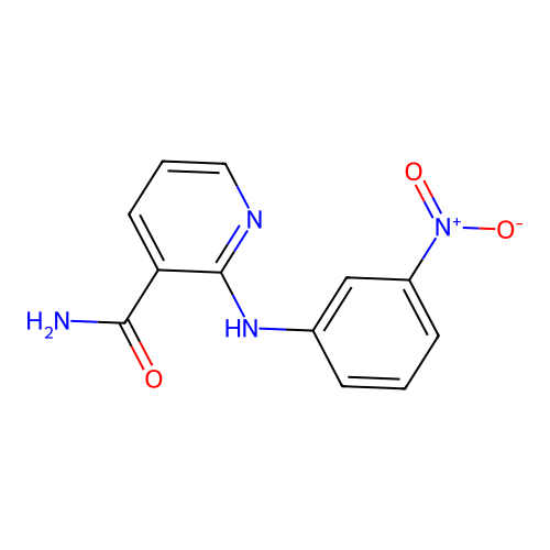 2-(3-硝基苯氨基)烟酰胺 structure