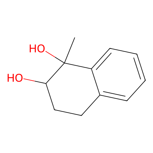 1-methyl-3,4-dihydro-2H-naphthalene-1,2-diol structure