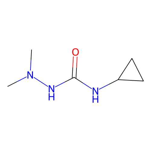N-cyclopropyl-2,2-dimethylhydrazinecarboxamide structure