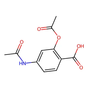 4-Acetamido-2-acetyloxybenzoic acid structure