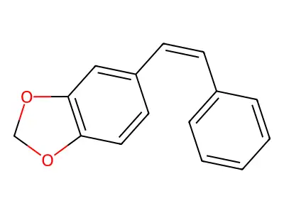5-[(Z)-2-phenylethenyl]-1,3-benzodioxole structure