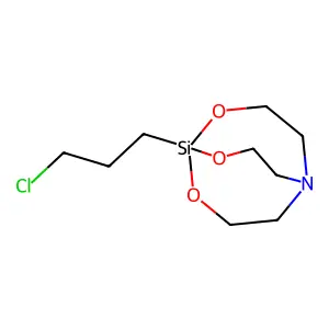 2,8,9-Trioxa-5-aza-1-silabicyclo(3.3.3)undecane, 1-(3-chloropropyl)- structure