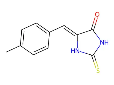 5-[(4-Methylphenyl)methylidene]-2-sulfanylideneimidazolidin-4-one structure