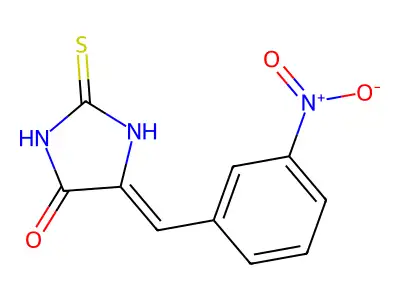 5-(3-Nitrobenzylidene)-2-thioxoimidazolidin-4-one structure