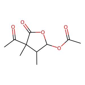 (3S,4S,5R)-3-Acetyl-5-(acetyloxy)dihydro-3,4-dimethyl-2(3H)-furanone structure