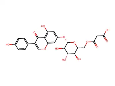 Apigenin 7-(6''-malonylglucoside) structure
