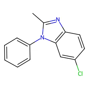 1-Phenyl-2-methyl-6-chlorobenzimidazole structure