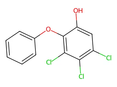 Phenoxyphenol trichloro deriv. structure