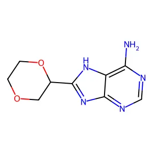 8-(1,4-二噁烷-2-基)-7H-嘌呤-6-胺 structure