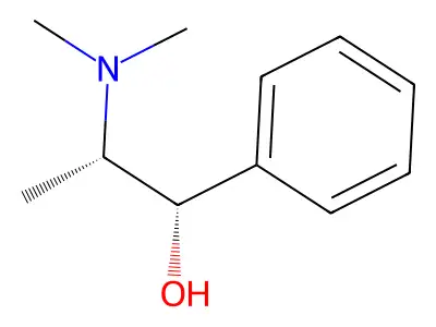 Benzeneethanamine, ?-methoxy-N,?-dimethyl-, (R*, structure