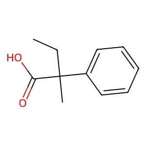 α-乙基-α-甲基苯乙酸 structure
