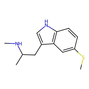 Indole, 3-(2-methylaminopropyl)-5-methylthio- structure