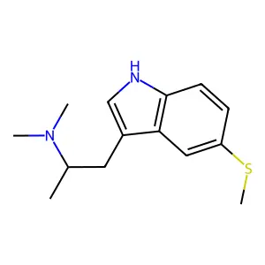Indole, 3-(2-(dimethylamino)propyl)-5-methylthio- structure