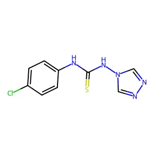 N-(4-chlorophenyl)-N'-(4H-1,2,4-triazol-4-yl)thiourea structure