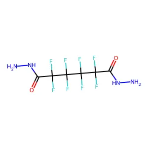 Hexanedihydrazide, 2,2,3,3,4,4,5,5-octafluoro- structure
