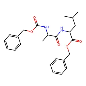 Benzyl 4-methyl-2-[2-(phenylmethoxycarbonylamino)propanoylamino]pentanoate structure