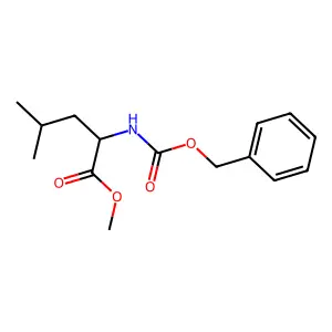(S)-Methyl 2-(((benzyloxy)carbonyl)amino)-4-methylpentanoate structure