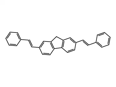 9H-Fluorene, 2,7-bis(2-phenylethenyl)- structure