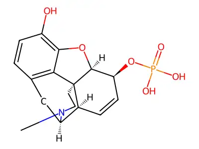 Morphine 6-phosphate structure