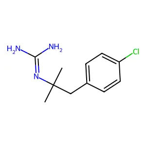 N''-[1-(4-Chlorophenyl)-2-methylpropan-2-yl]guanidine structure