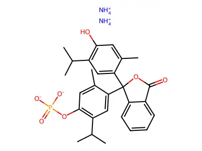 Ammonium thymolphthalein monophosphate structure
