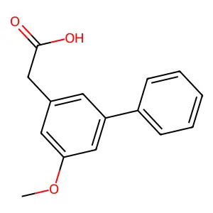 3-联苯乙酸5-甲氧基 structure