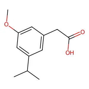 3-异丙基-5-甲氧基苯基乙酸 structure
