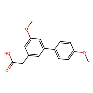 3-联苯乙酸4',5-二甲氧基 structure