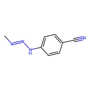 4-(2-甲基亚肼基)苄腈 structure