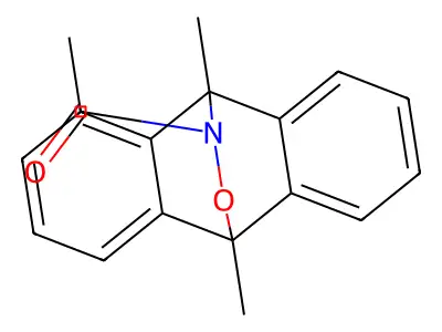 1-(9,10-Dihydro-9,10-dimethyl-10,9-(epoxyimino)anthracen-12-yl)ethanone structure