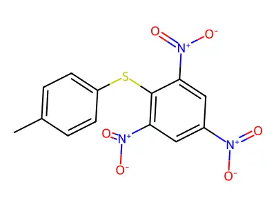 2-[(4-Methylphenyl)sulfanyl]-1,3,5-trinitrobenzene structure