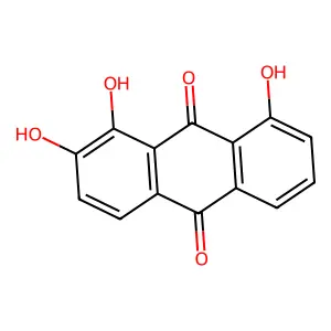 1,2,8-三羟基蒽醌 structure