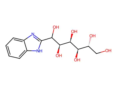 1-(1H-Benzo[d]imidazol-2-yl)hexane-1,2,3,4,5,6-hexaol structure