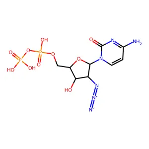 2-叠氮基-2-脱氧胞苷 5-二磷酸 structure