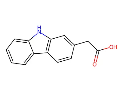 9H-Carbazole-2-acetic acid structure